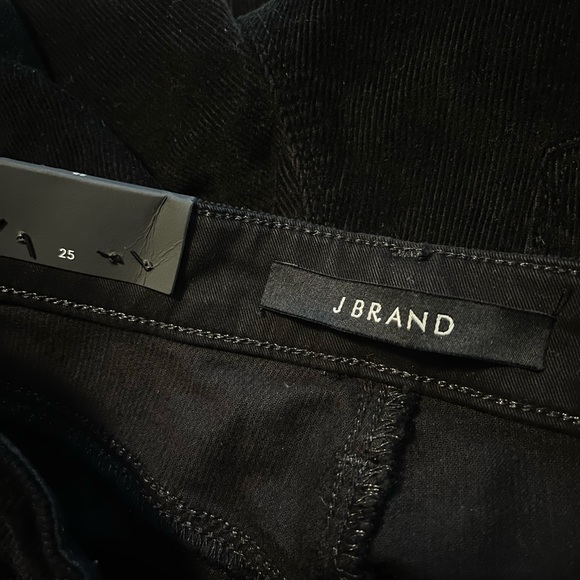 NWT J BRAND Selena bootcut skinny crop black corduroy size 25 new with tags - Picture 3 of 8